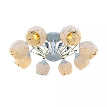 Потолочная люстра Максисвет 8559 1-8559-8-WH+FG E27