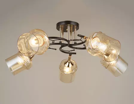 Потолочная люстра Мелодия Света P5530-5 BK+GD 000029955