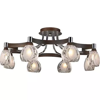 Потолочная люстра N-Light Kristina 418-08-13W chrome + wengue