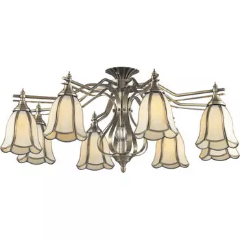 Потолочная люстра N-Light N-Light 662 662-08-52 antique brass + tiffany
