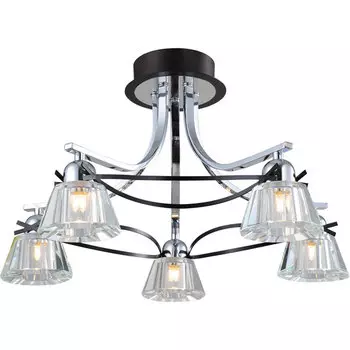 Потолочная люстра N-Light N-Light 8910 89101-5 chrome + wengue (blue LED)