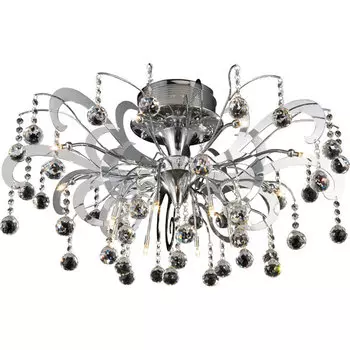 Потолочная люстра N-Light N-Light A81 A8127/8+8 chrome G4 20W white K9 crystal