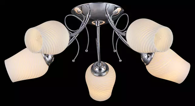Потолочная люстра Natali Kovaltseva 11409/5С CHROME