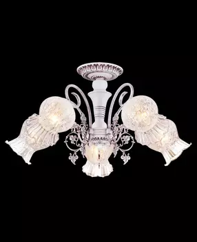 Потолочная люстра Natali Kovaltseva 11429/5С COFFEE IVORY