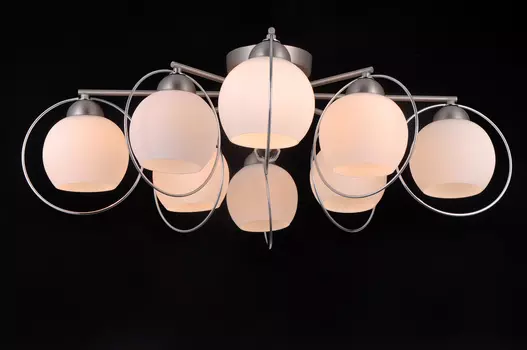 Потолочная люстра Natali Kovaltseva Sphere SPHERE II 81051-8C SATIN NICKEL