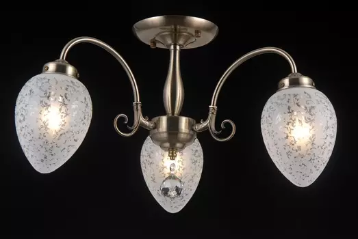 Потолочная люстра Natali Kovaltseva Zaragoza ZARAGOZA 81050-3C ANTIQUE BRASS