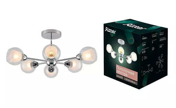 Потолочная люстра Ritter Parma 52516 5
