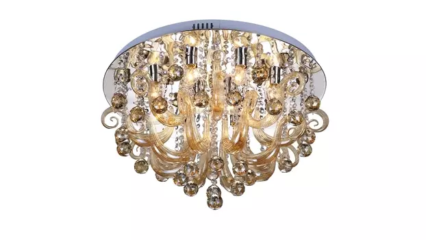 Потолочная хрустальная люстра Rivoli Caramello 6010-160