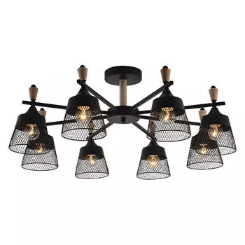 Потолочная люстра Seven Fires Olban SF3389/8C-BK-WD