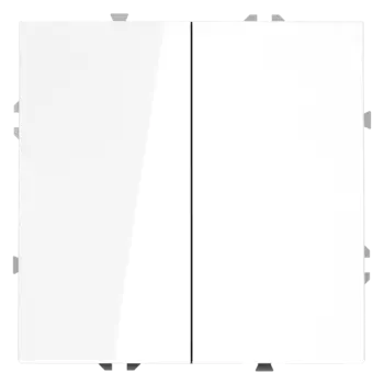 Проходной переключатель двухклавишный Voltum S70 VLS020301