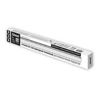 Прожектор уличный Uniel L52 линейные wallwasher ULF-L52-9W/RGB/L50 DC2