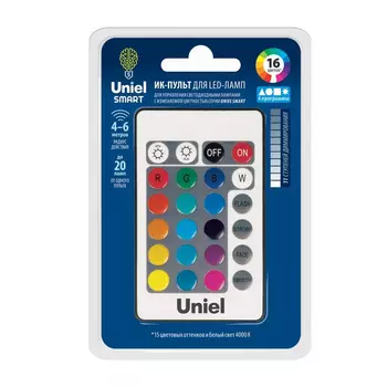 Пульт управления лампой RGB серии «SMART» c ИК сенсором Uniel UCH-S210