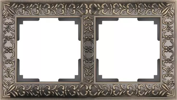 Рамка Werkel Antik WL07-Frame-02/Рамка на 2 поста (бронза)