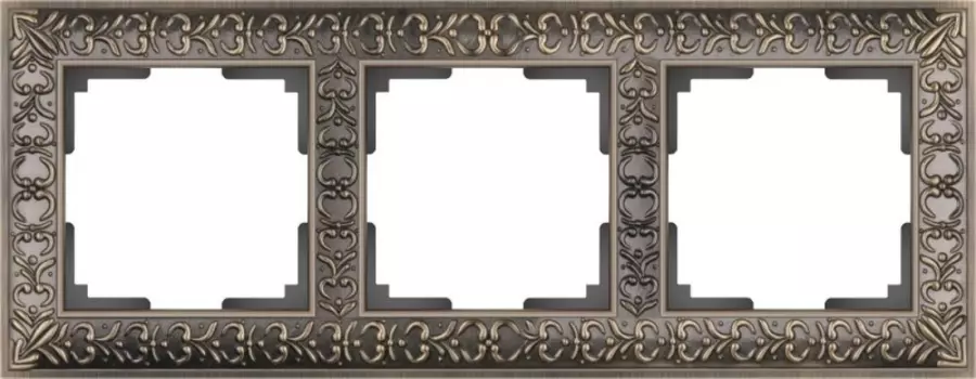 Рамка Werkel Antik WL07-Frame-03/Рамка на 3 поста (бронза)