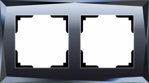 Рамка Werkel Diamant WL08-Frame-02/Рамка на 2 поста (черный)