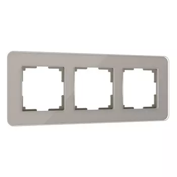 Рамка Werkel Elite дымчатый W0032417/ Рамка на 3 поста Elite (дымчатый