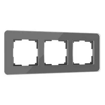 Рамка Werkel Elite графит W0032440/ Рамка на 3 поста Elite (графит, ст