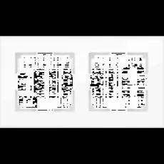 Рамка Werkel Favorit Белый WL01-Frame-02 / Рамка на 2 поста (белый,стекло)