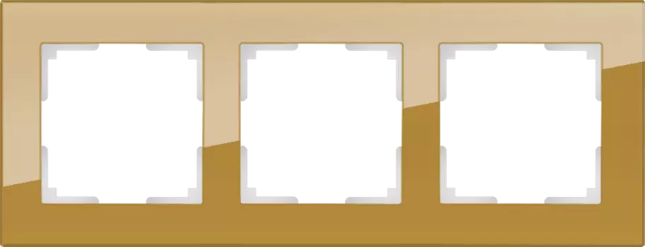 Рамка Werkel Favorit Бронзовый WL01-Frame-03 / Рамка на 3 поста (бронз