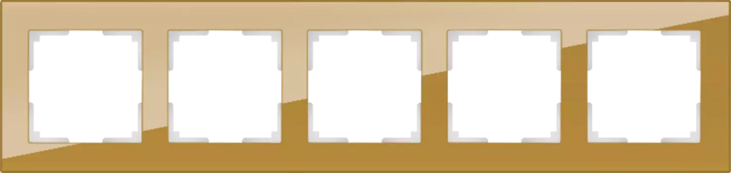 Рамка Werkel Favorit Бронзовый WL01-Frame-05 / Рамка на 5 постов (брон