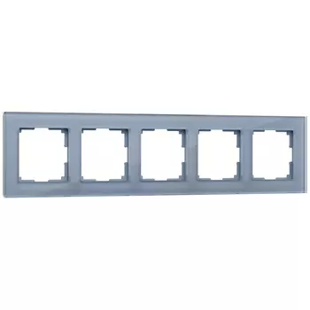 Рамка Werkel Favorit серый W0051115/ Рамка на 5 постов Favorit (серый,