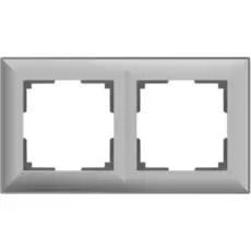 Рамка Werkel Fiore WL14-Frame-02/ Рамка на 2 поста (серебряный)