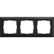 Рамка Werkel Fiore WL14-Frame-03/ Рамка на 3 поста (черный матовый)