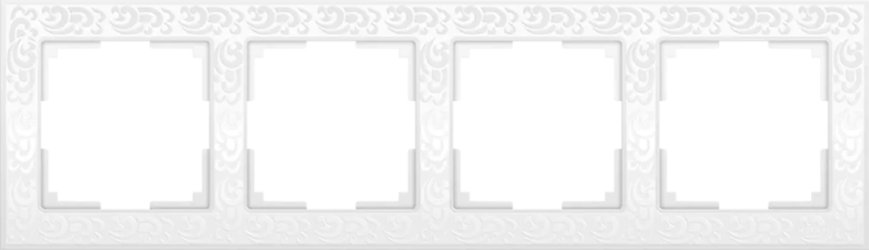 Рамка Werkel Flock WL05-Frame-04-white / Рамка на 4 поста (белый)