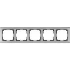 Рамка Werkel Metallic WL02-Frame-05 / Рамка на 5 постов (глянцевый никель)