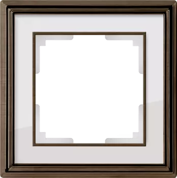 Рамка Werkel Palacio бронза/белый WL17-Frame-01/ Рамка на 1 пост (брон