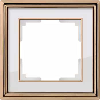 Рамка Werkel Palacio золото/белый WL17-Frame-01/ Рамка на 1 пост (золо