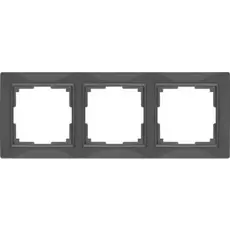 Рамка Werkel Snabb basic WL03-Frame-03/ Рамка на 3 поста (серо-коричневый, basic)
