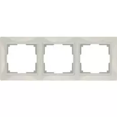 Рамка Werkel Snabb basic WL03-Frame-03/ Рамка на 3 поста (слоновая кость, basic)