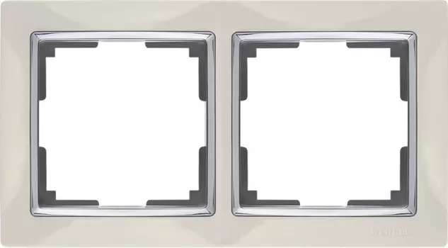 Рамка Werkel Snabb WL03-Frame-02-ivory /Рамка на 2 поста (слоновая кость)