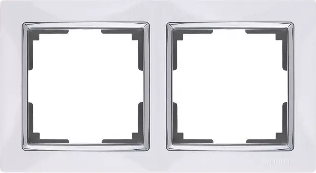 Рамка Werkel Snabb WL03-Frame-02-white /Рамка на 2 поста (белый)