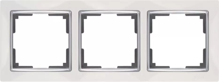 Рамка Werkel Snabb WL03-Frame-03-white /Рамка на 3 поста (белый)