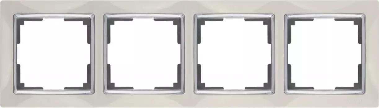 Рамка Werkel Snabb WL03-Frame-04-ivory /Рамка на 4 поста (слоновая кость)