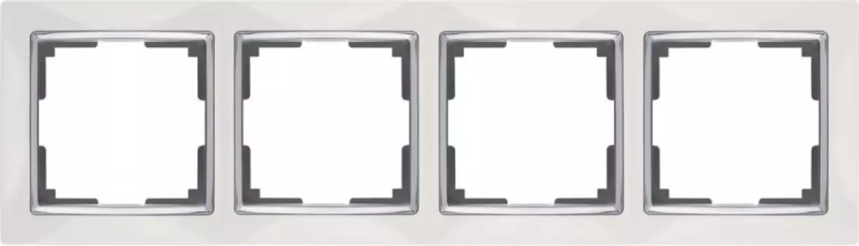 Рамка Werkel Snabb WL03-Frame-04-white /Рамка на 4 поста (белый)
