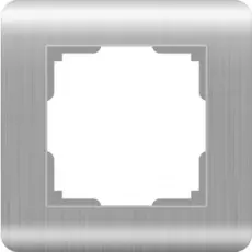 Рамка Werkel Stream WL12-Frame-01 / Рамка на 1 пост (серебряный)