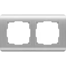 Рамка Werkel Stream WL12-Frame-02 / Рамка на 2 поста (серебряный)