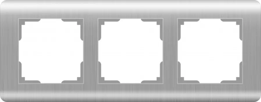Рамка Werkel Stream WL12-Frame-03 / Рамка на 3 поста (серебряный)