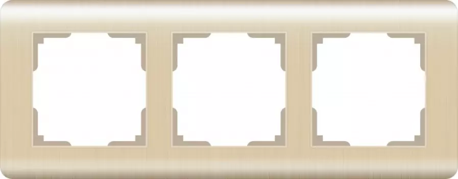 Рамка Werkel Stream WL12-Frame-03 / Рамка на 3 поста (шампань)