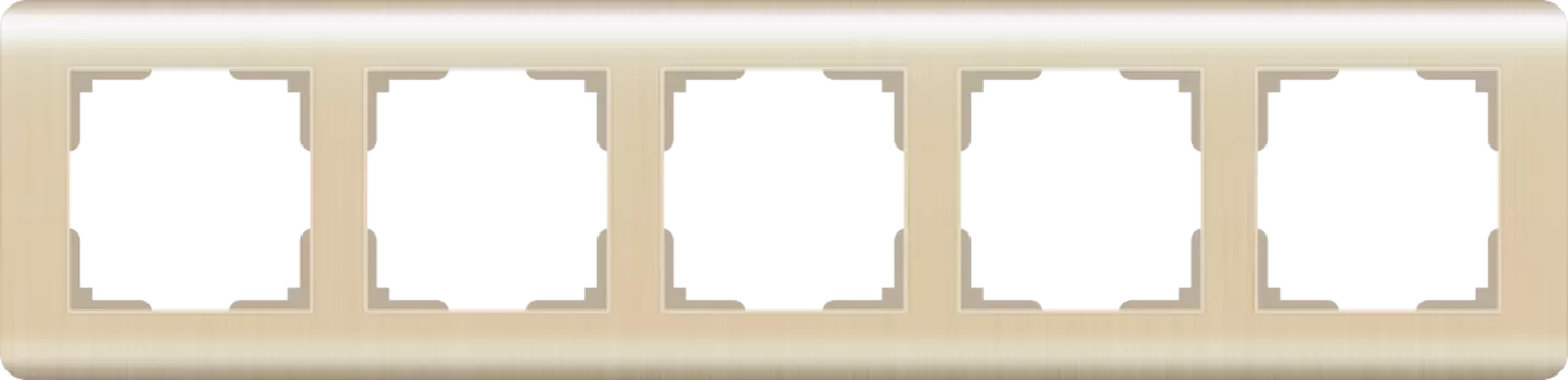 Рамка Werkel Stream WL12-Frame-05/ Рамка на 5 постов (шампань)