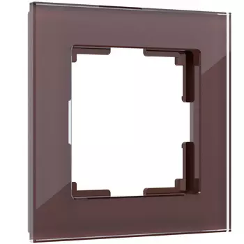 Рамка Werkel W0011118/ Рамка на 1 пост Favorit (мокко,стекло)