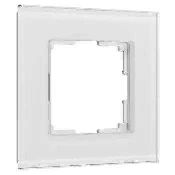 Рамка Werkel W0013101/ Рамка на 1 пост Senso (белый, стекло soft-touch