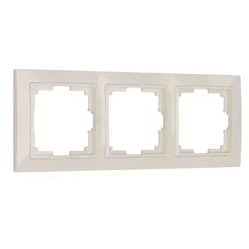 Рамка Werkel W0032003/ Рамка на 3 поста Snabb basic (слоновая кость)