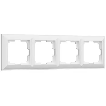 Рамка Werkel W0042201/ Рамка на 4 поста Fiore (белый)