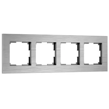 Рамка Werkel W0043506/ Рамка на 4 поста AluMax (алюминий)