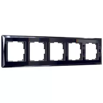 Рамка Werkel W0051208/ Рамка на 5 постов Diamant (черный)