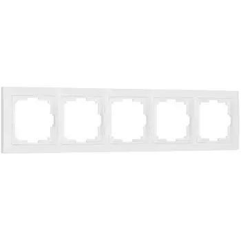 Рамка Werkel W0052001/ Рамка на 5 постов Snabb basic (белый)